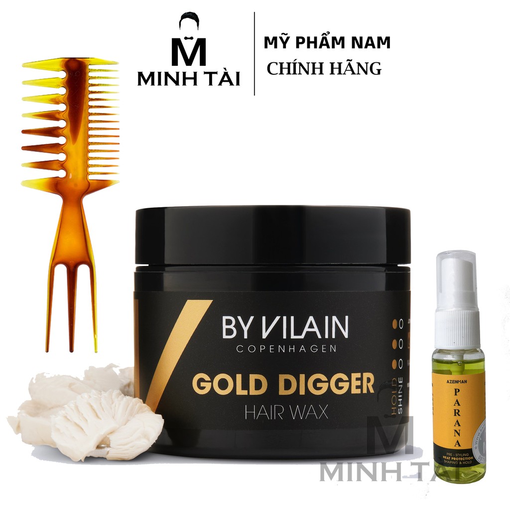 Sáp Vuốt Tóc Nam BY VILAIN GOLD DIGGER 65ml Hàng Chính Hãng Đan Mạch