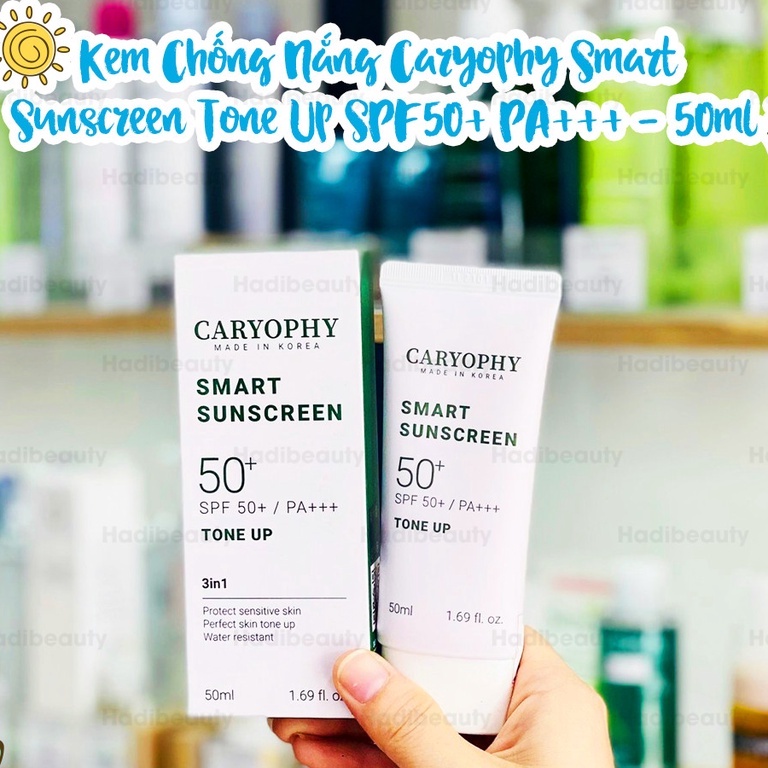 Kem Ch Ng N Ng Caryophy Smart Sunscreen Tone Up G Shopee Vi T Nam