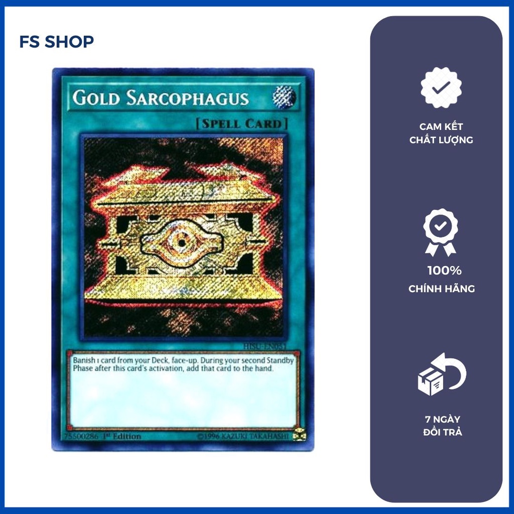 Th B I Yugioh Ch Nh H Ng Gold Sarcophagus Secret Rare Shopee Vi T Nam