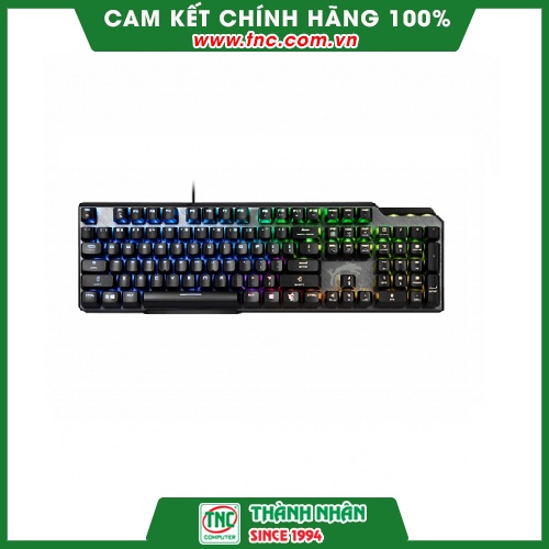 Bàn phím cơ gaming có dây MSI Vigor GK50 Elite BW US Kailh Box White