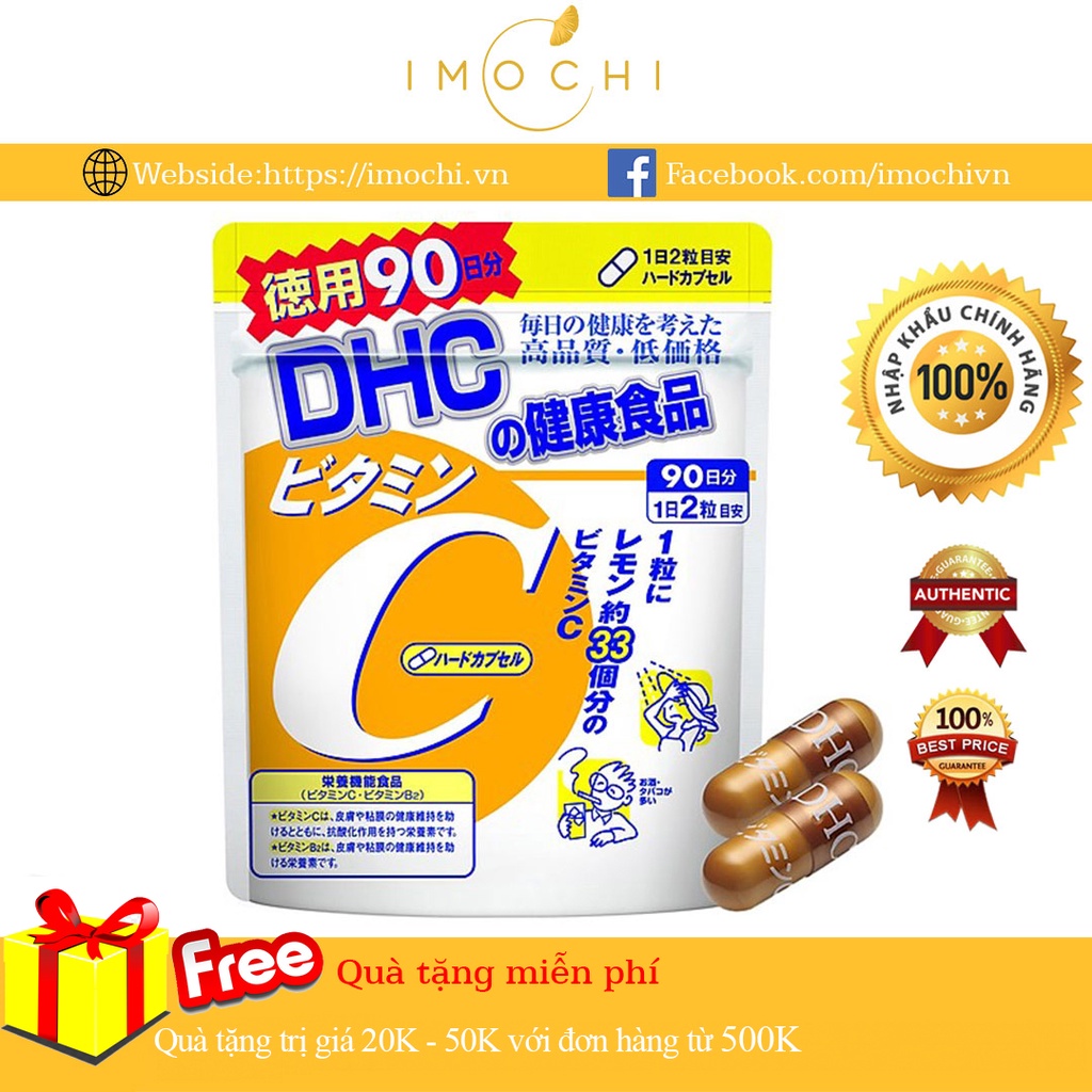 Viên Uống Vitamin C DHC Nhật Bản 90 Ngày NHẬP KHẨU CHÍNH HÃNG