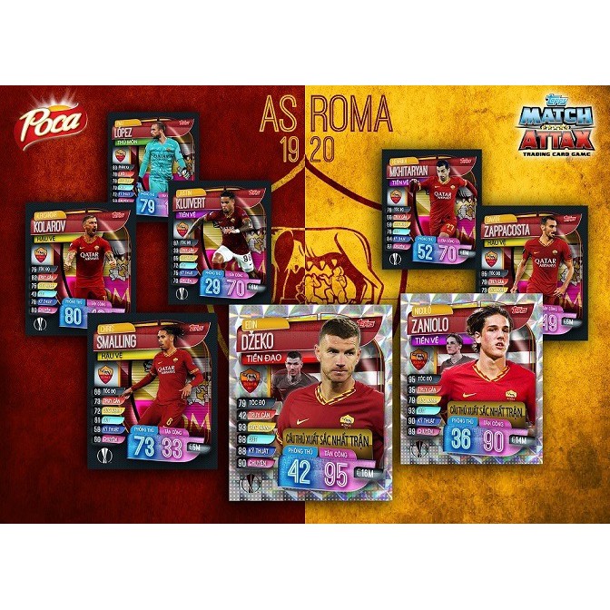 Gi M Gi Set Th In Match Attax As Roma Phi N B N Poca Shopee