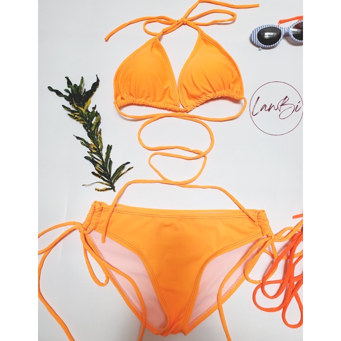 Đồ Bơi Nữ Bikini Lanbishop Hai Mảnh Tam Giác Nhiều Màu Có Mút Ngực