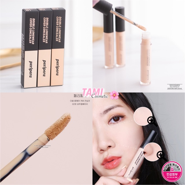 Che Khuyết Điểm Peripera Double Longwear Cover Concealer Shopee Việt Nam