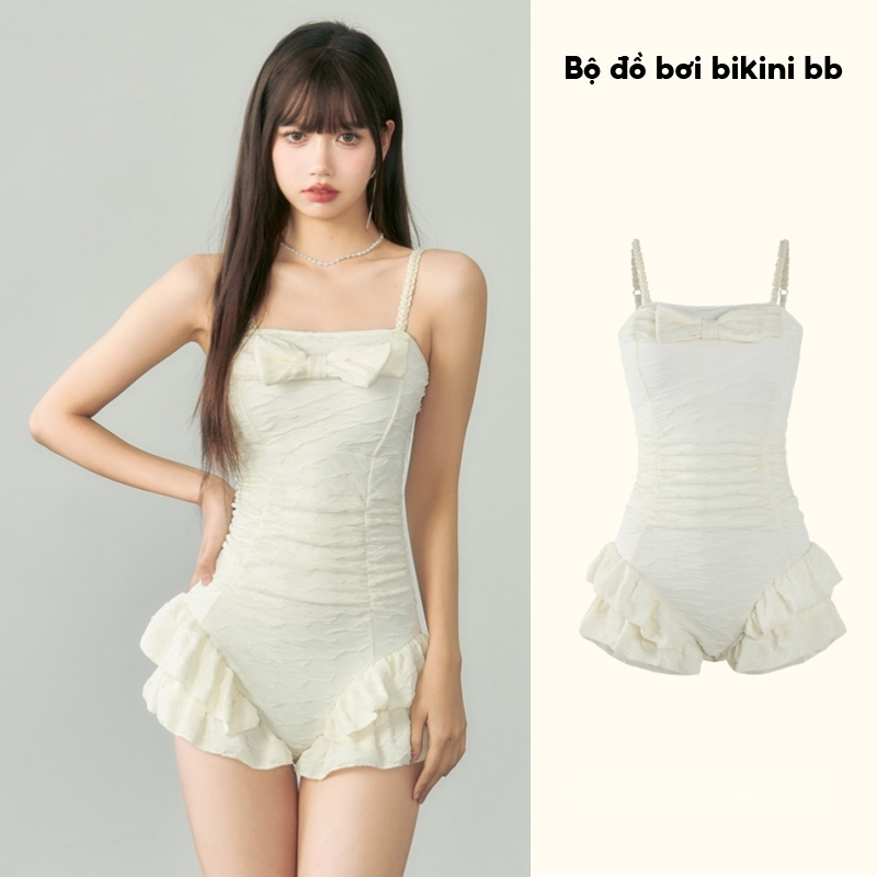 Đồ bơi nữ bikini 1 mảnh góc phẳng kết nối mới thời trang treo quần áo