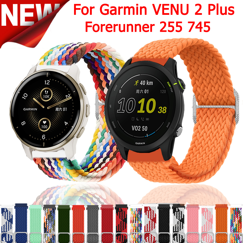 Dây Đeo Nylon 20 22mm Cho Garmin VENU 2 Plus VENU SQ VENU 2