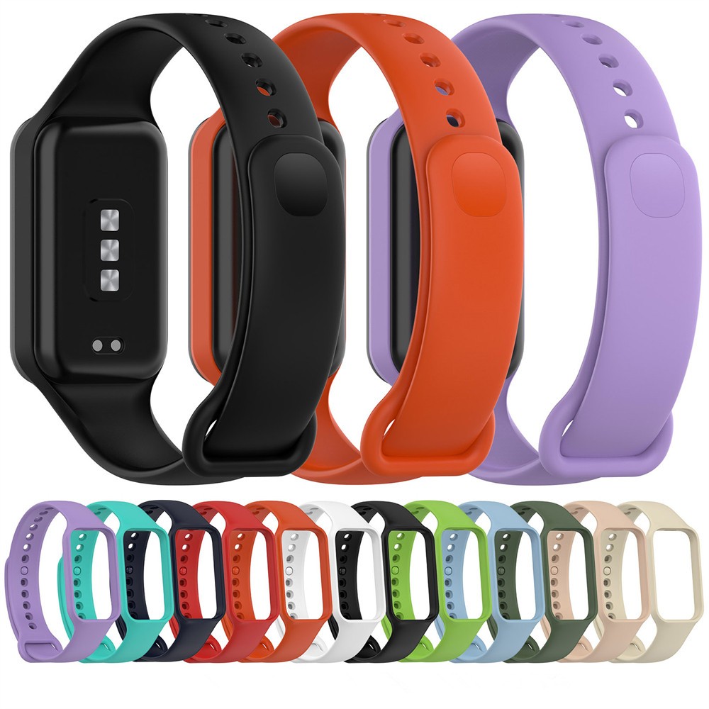 Dây Đeo Thay Thế Chất Liệu Silicon Màu Trơn Cho xiaomi smart band 8