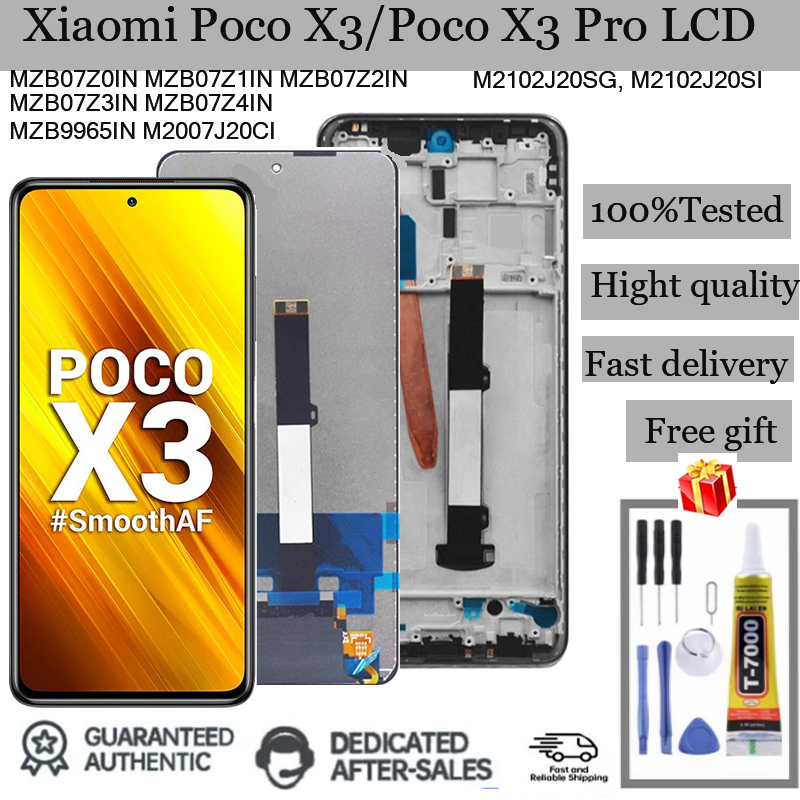 Dành Cho Xiaomi Poco X3 X3 Pro X3 NFC Màn Hình LCD Màn Hình Cảm Ứng Có