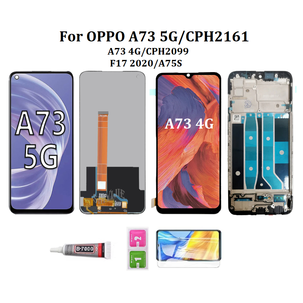 Oled Có Khung Cho OPPO A73 4G CPH2099 A73 5G CPH2161 A75S F17 2020