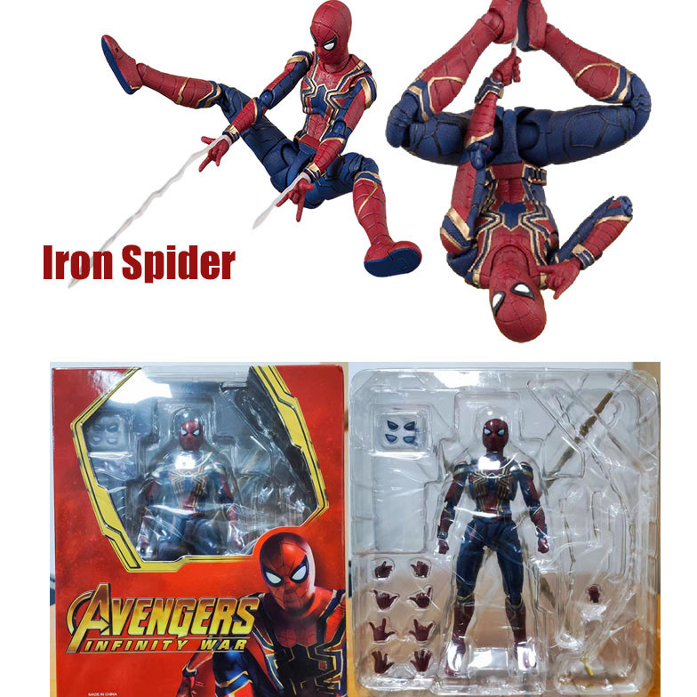 Articulado Spiderman Ko Revoltech Amazing Yamaguchi Iron Spider Black