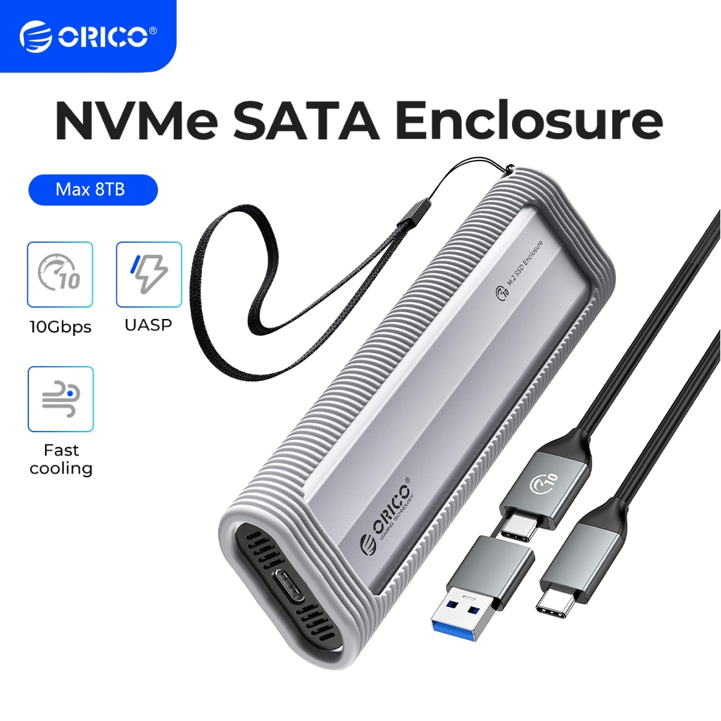 Orico M 2 NVMe SATA SSD Vỏ USB Bộ chuyển đổi bên ngoài Hỗ trợ UASP cho