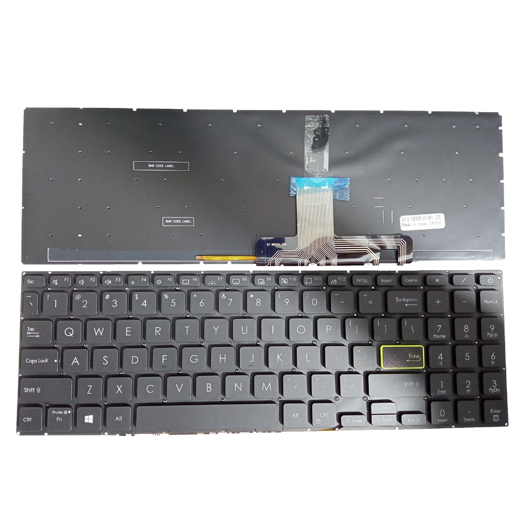 Bàn Phím Có Đèn Nền Hoa Kỳ Cho Asus Vivobook S533 S533E S533EA S533F