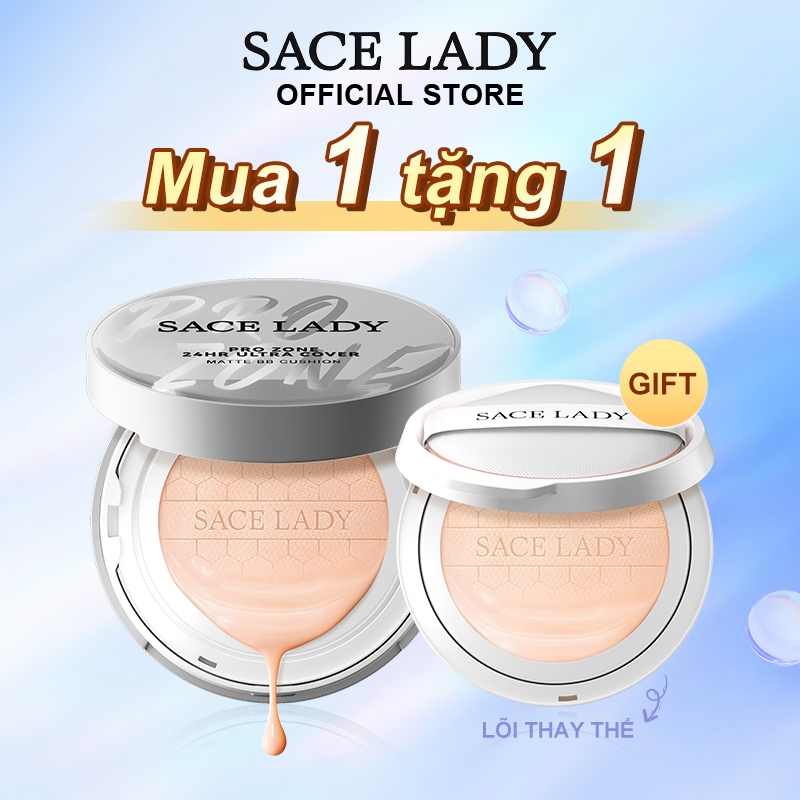 SACE LADY Cushion SACE LADY Phấn nước che khuyết điểm toàn diện và