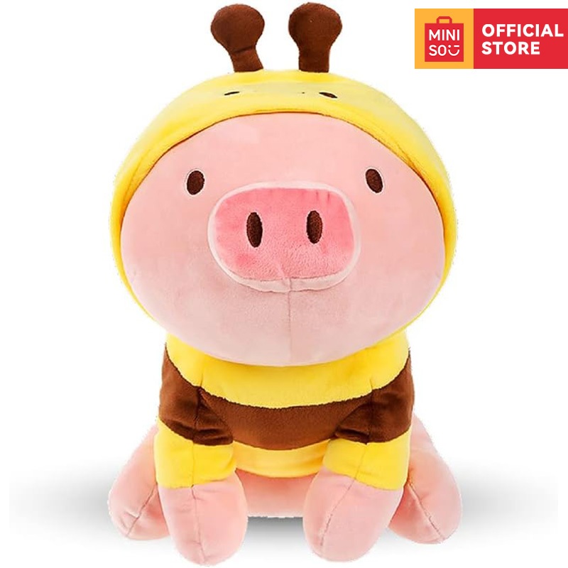 Miniso Ngồi Lợn Con Thú Nhồi Bông Sang Trọng Với Ong Dress Up Quà Tặng