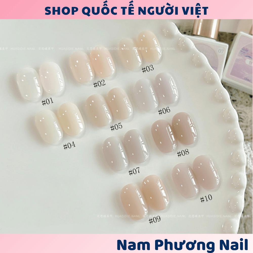 XEIJIAYI Sơn Gel màu nude cơ bản chai ml trong suốt Nam Phương