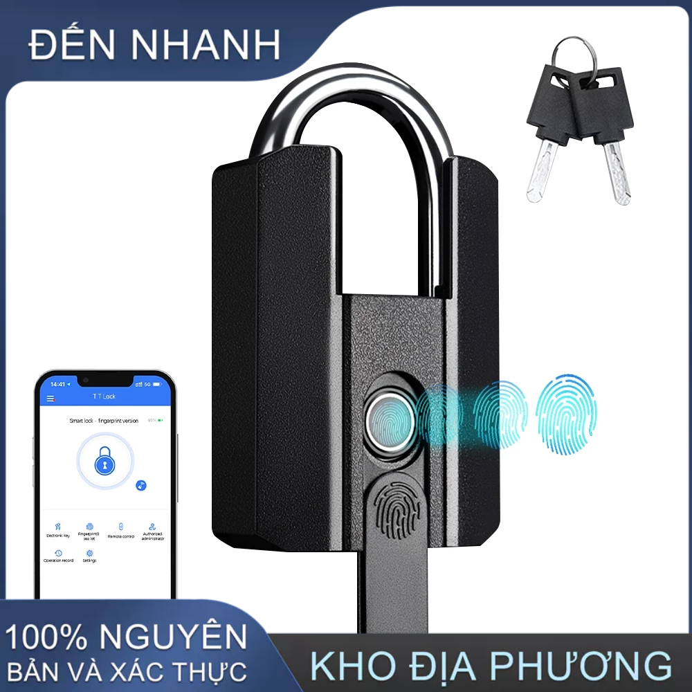 Ổ Khóa Vân Tay Aoresac Thông Minh Chống Thấm Nước IP67 Chống Dấu Vân