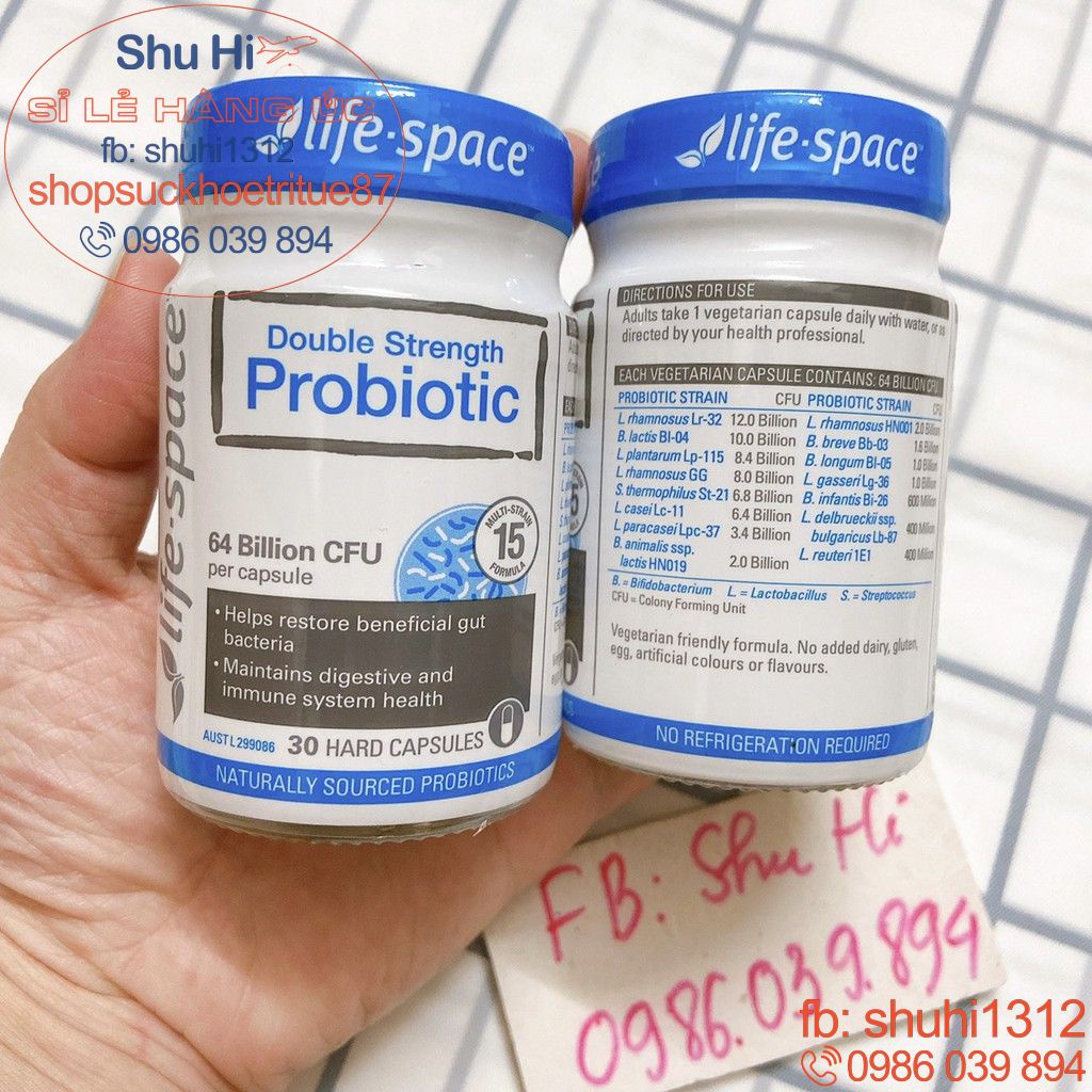 Men vi sinh người lớn úc life space broad spectrum probiotic 40 viên