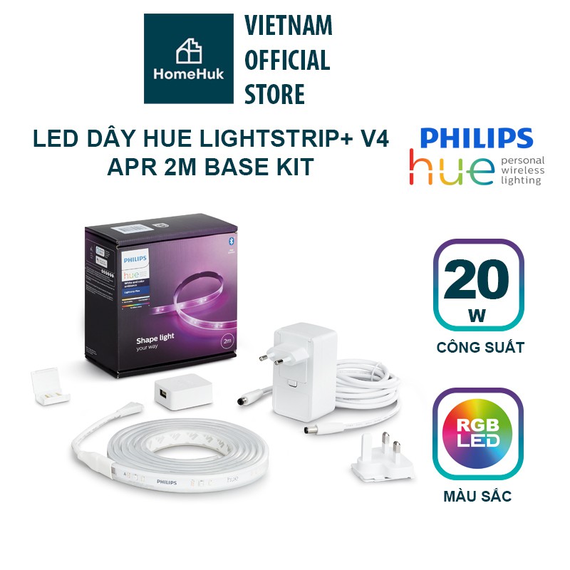 B Led D Y Philips Hue Lightstrip Plus V Apr M Base Kit Shopee Vi T Nam