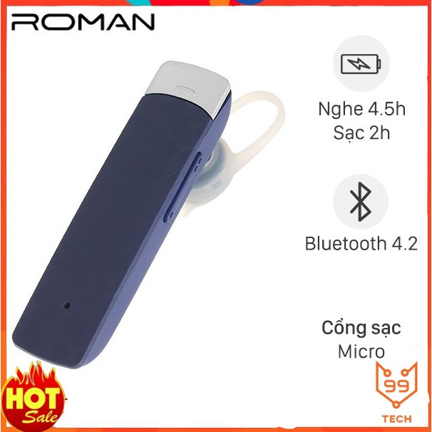 Tai Nghe Bluetooth Roman R N Xanh H Ng Ch Nh H Ng Shopee Vi T Nam