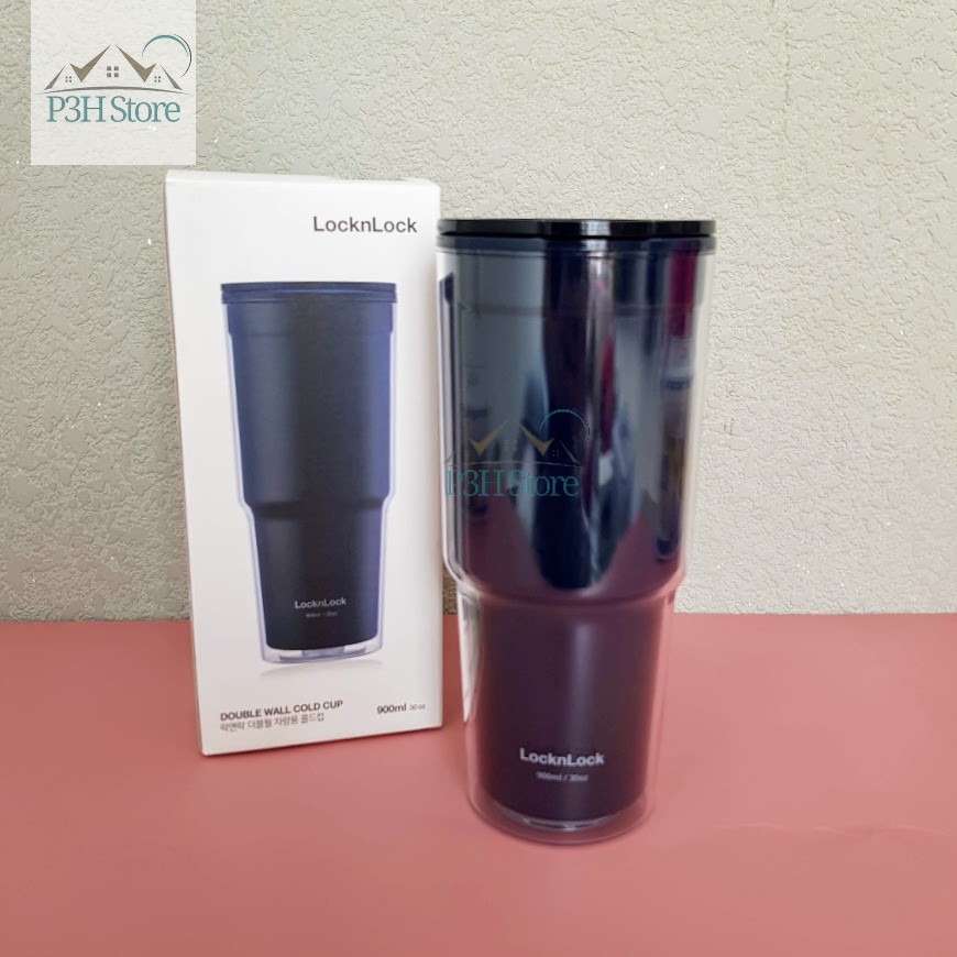 Ly nhựa 2 lớp Lock Lock double wall cold cup 900ML HAP502 Shopee Việt Nam