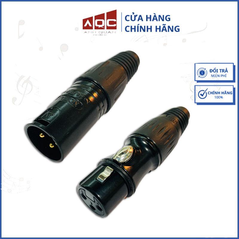 Jack canon XLR đực cái Rắc CANON hàn nhập khẩu loại đẹp kim loại chống