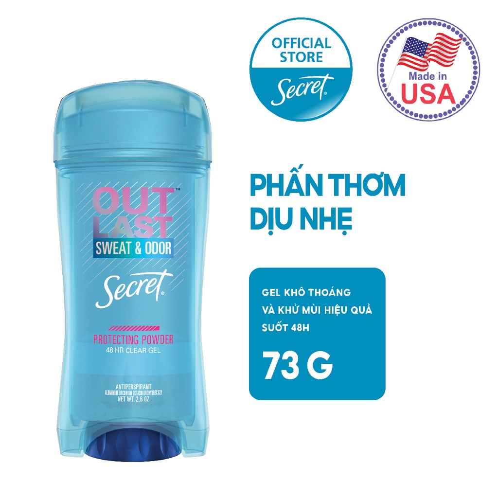 Gel Ngăn tiết mồ hôi và Khử mùi Secret nhiều mùi hương 73g Shopee