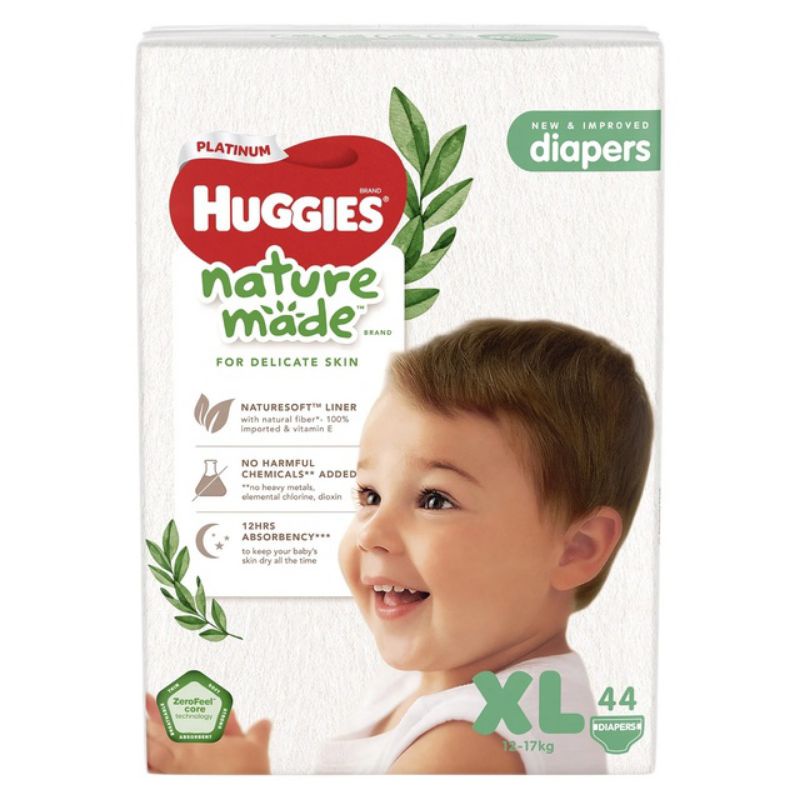 Bỉm Tã dán Tã quần siêu cao cấp Huggies Platinum Nature Made NB60 S82