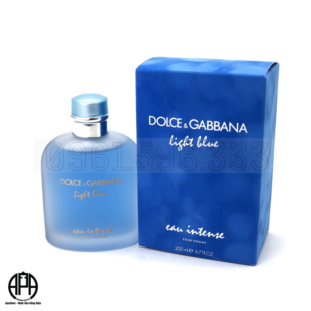 Nước Hoa Nam Dolce Gabbana Light Blue Eau Intense Chai Full Shopee