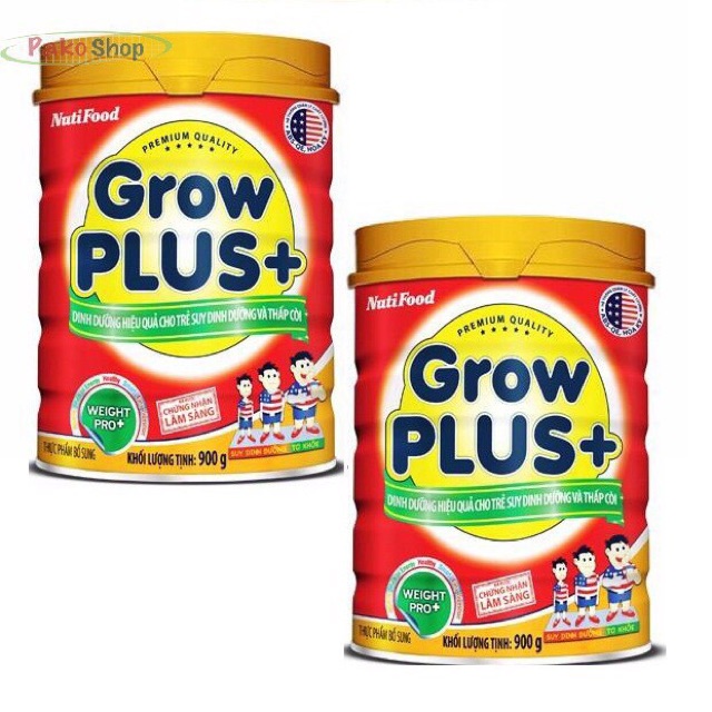 Combo 2 hộp grow plus nuti đỏ 900g HSD 2021 Shopee Việt Nam