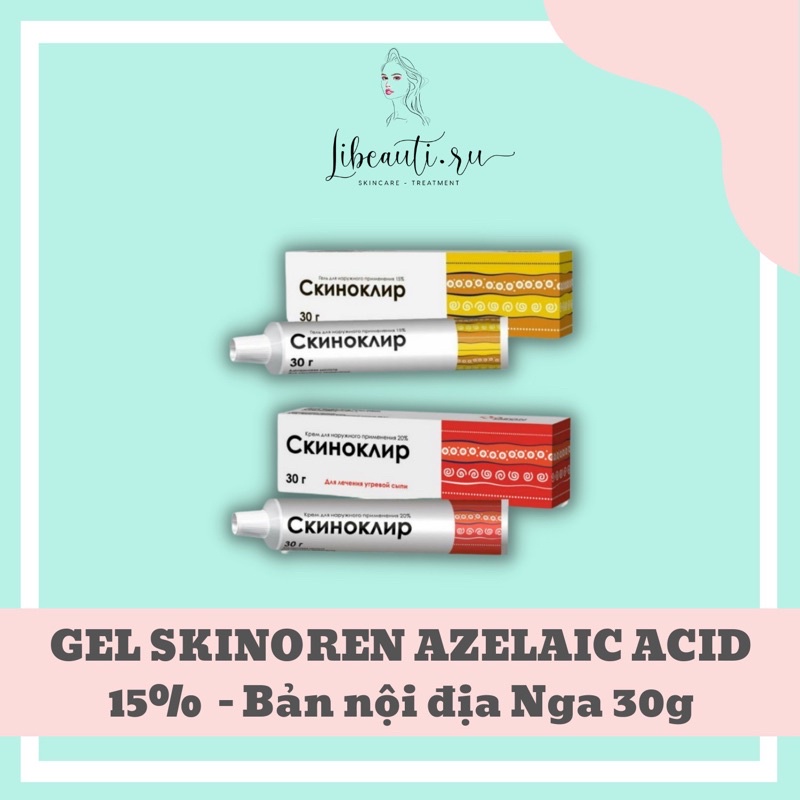 GEL SKINOREN AZELAIC ACID 15 20 30g TUÝP MÓP VỎ XẤU Shopee