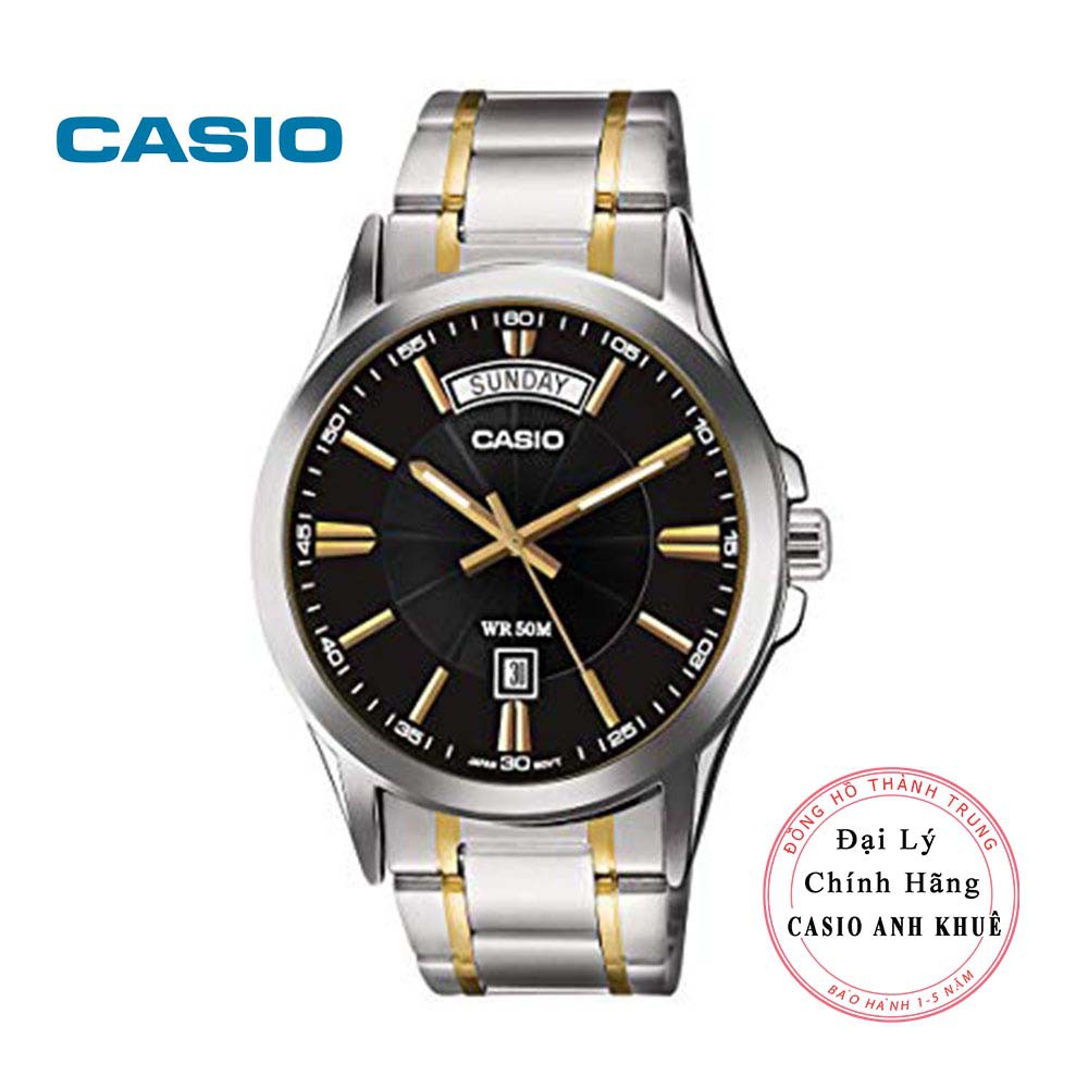 Đồng hồ nam Casio MTP 1381G 1AVDF dây kim loại Shopee Việt Nam