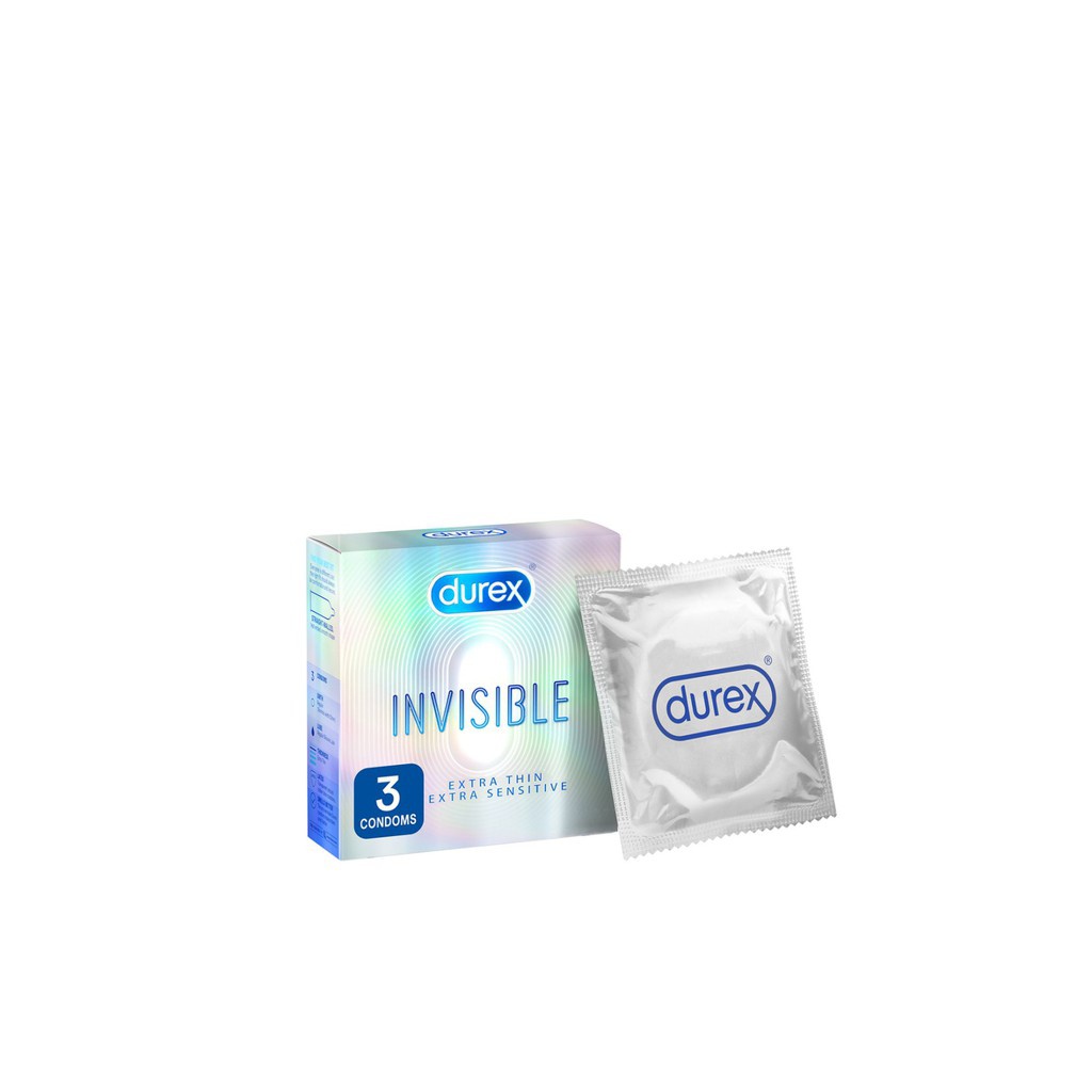 Combo 3 hộp Bao cao su Durex Invisible Extra Thin Extra Sensitive 3 bao