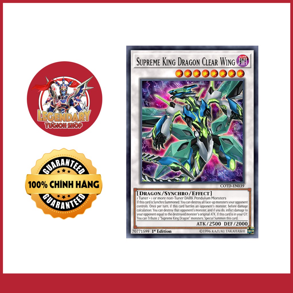 En Jp Th B I Yugioh Ch Nh H Ng Supreme King Dragon Clear Wing