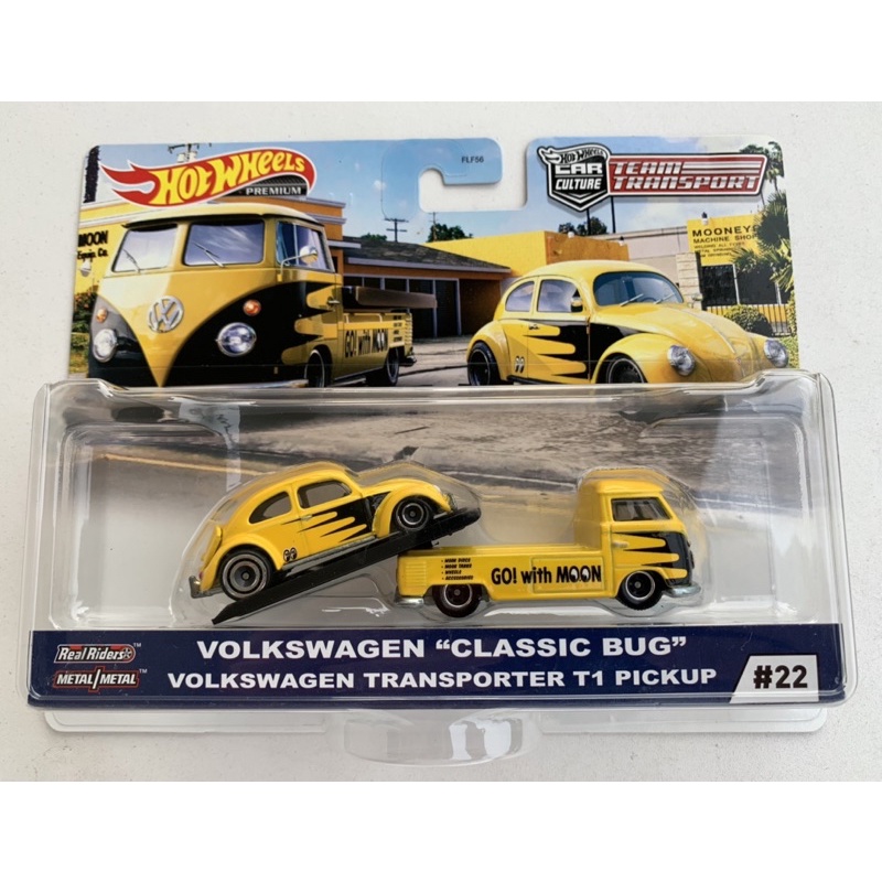 Xe Hot Wheels Team Transport Volkswagen Classic Bug Vw Transporter T