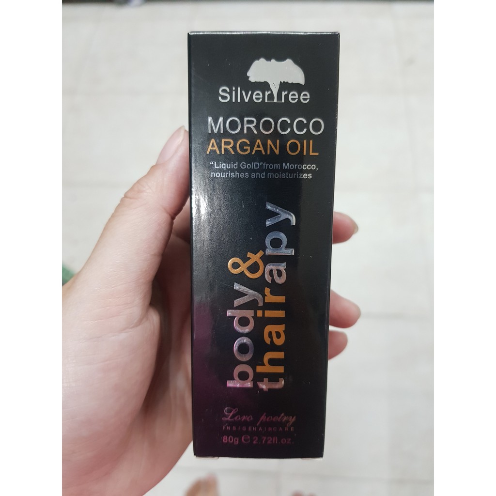 Chính hãng Tinh Dầu Dưỡng Tóc Morocco Argan Oil BODY THAIRAPY 80G