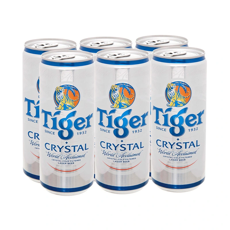 Thùng 24 lon bia Tiger Crystal 330ml lon Lốc 6 lon bia Tiger bạc