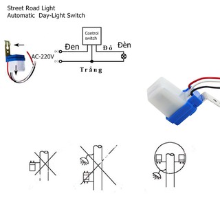 CÔNG TẮC CẢM BIẾN ÁNH SÁNG 220V 10A AS10 CẢM BIẾN ÁNH SÁNG TỰ ĐỘNG