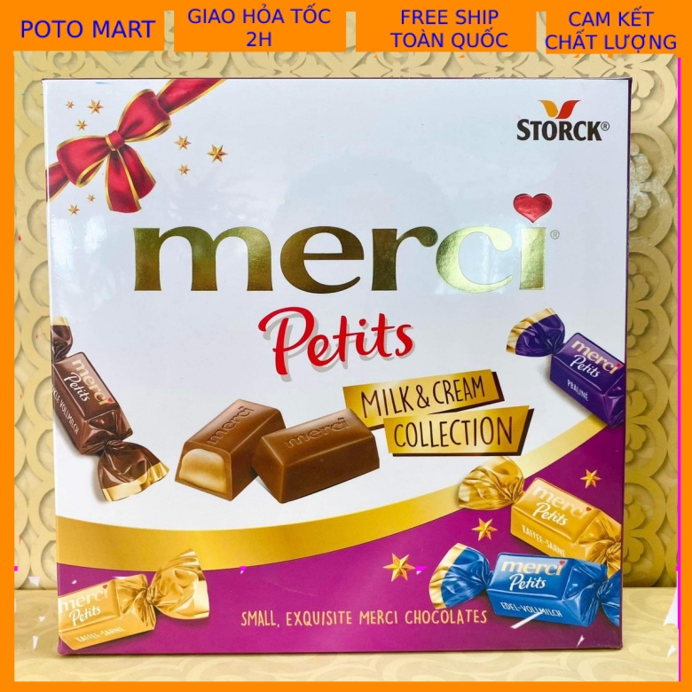 H P Qu Chocolate H N H P Merci Petits Milk And Cream Collection Gift