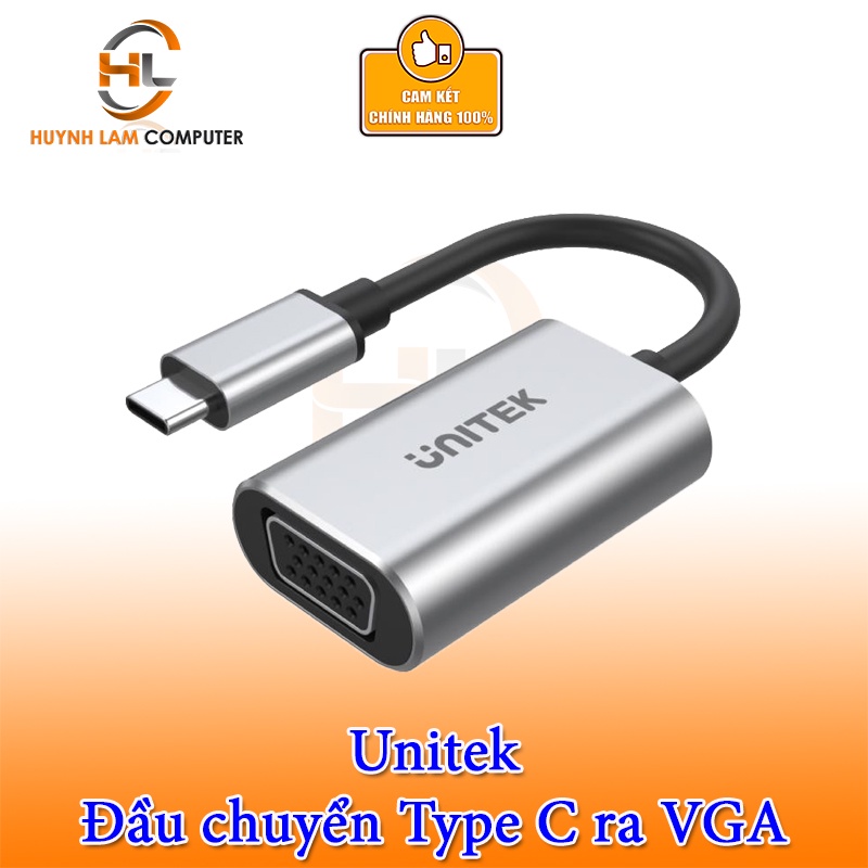 U Chuy N Type C Sang Vga Unitek Y Full Hd Ch Nh H Ng Shopee