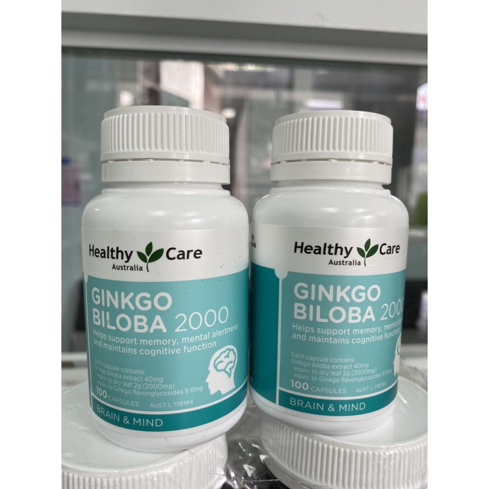 Viên bổ não Ginkgo Biloba Healthy Care Úc 2000mg Shopee Việt Nam