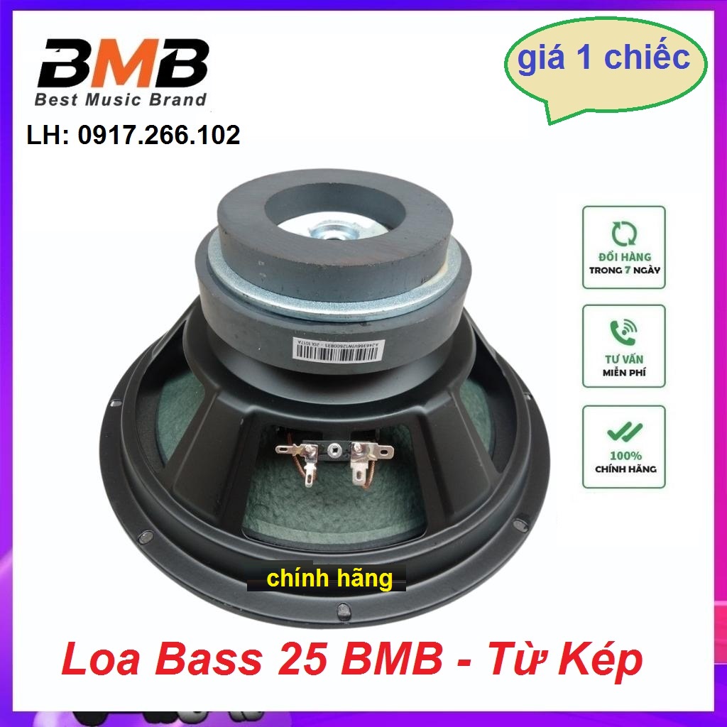 1 Loa Bass 25 Karaoke Củ Loa BmB Bass 25 300W Màng Xanh Đen Từ Kép