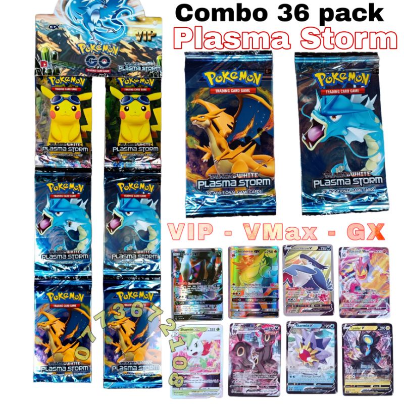 Combo Pack Th B I Pokemon Black White Plasma Storm Shopee Vi T Nam