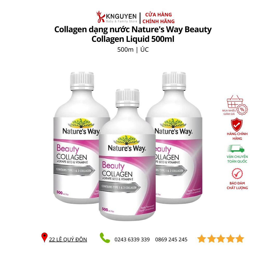 Collagen dạng nước Nature s Way Beauty Collagen Liquid 500ml Shopee