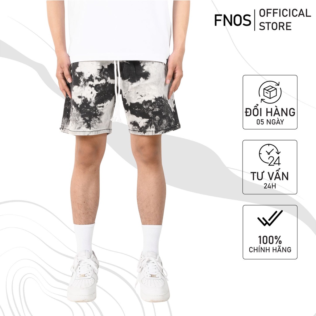 Quần short basic nam streetwear cao cấp FNOS SJ8 form ngắn trên gối