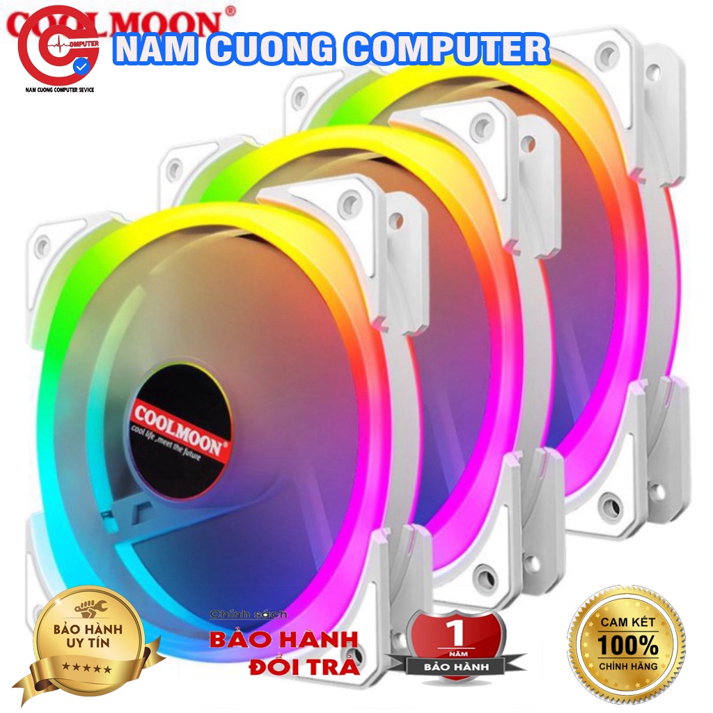 Qu T T N Nhi T Fan Led Rgb Coolmoon U Ng B Hub Coolmoon Shopee