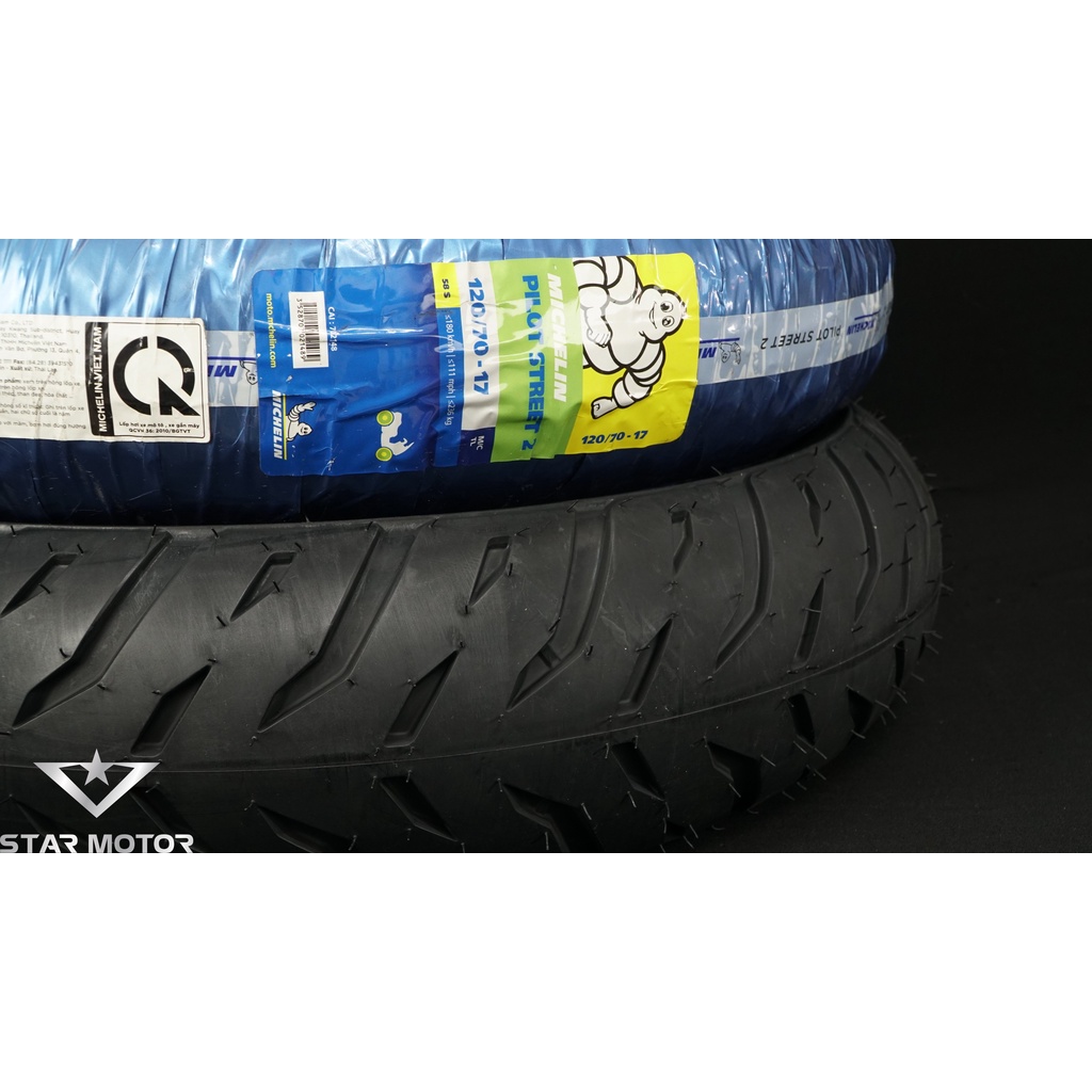 Vỏ lốp xe máy Michelin Pilot Street 2 cỡ 120 70 17 Shopee Việt Nam