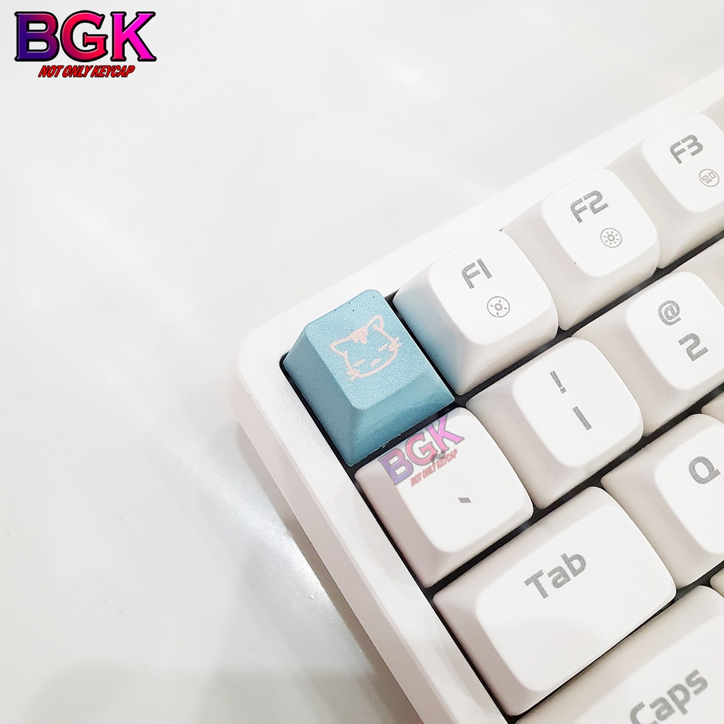 Keycap L N T Cherry Profile Ch M O Xanh Cute Ch T Li U Pbt In