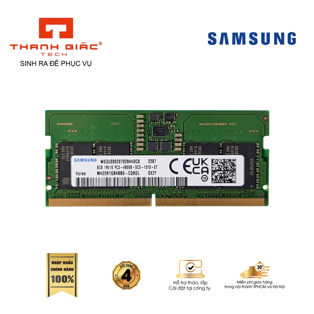 RAM Laptop Samsung 8GB 16GB 32GB Bus 4800 DDR5 Bảo Hành 3 Năm