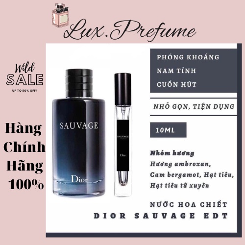 CHÍNH HÃNG Nước hoa nam Dior Sauvage EDT Shopee Việt Nam