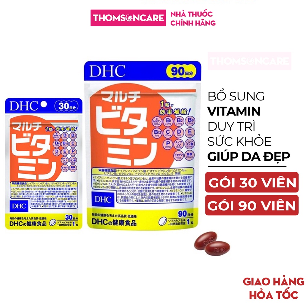 Vi N U Ng Vitamin T Ng H P Dhc Multi Vitamins B Sung Vitamin B C D E